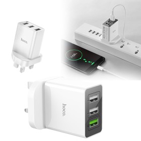 Hoco 3Usb Fast Charger  - C48