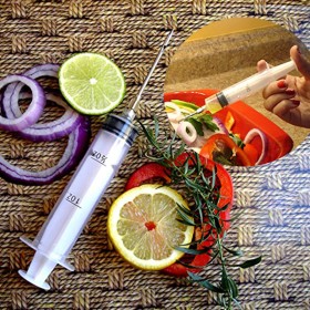 Flavor Injector Syringe Cooking Chicken