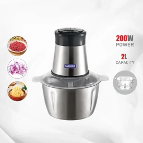 Multi-Function Stainless Steel Vegetable Chopper – 200W, 2L Capacity