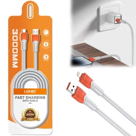 LDNIO USB Lightning Charging Cable 3m