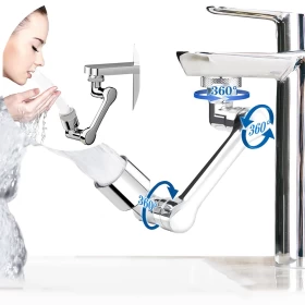 Rotating Faucet Extender Splash