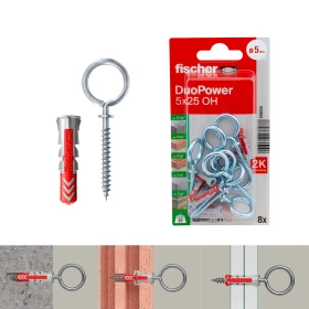 8 قطع من قابس فيشر ديوباور 5 × 25 أوم K NV + خطاف حلقي