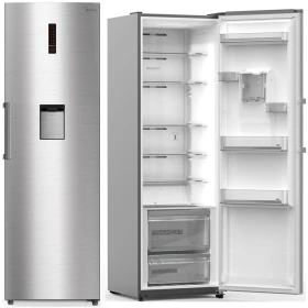 Midea Upright Freezer Refrigerator with Water Dispenser 502 Liters 17.7 CFT, Steel