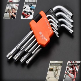 Professional Short Torx Key Wrench 9Psc Harden