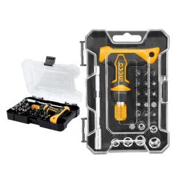 طقم مفك براغي بمقبض على شكل حرف T، 24 قطعة - Ingco HKSDB0188