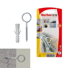 فيشر بليستر S-7 HCK سدادة + خطاف عين 6 قطع