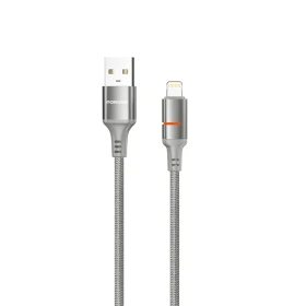 Porodo USB-A To Lightning LED Light Cable PD-CBL0027-GY-L