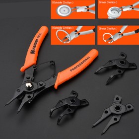 Professional 5PCS Chrome Vanadium Circlip Plier Set Harden
