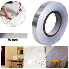 Silver Decoration Sticker Tape - 50M