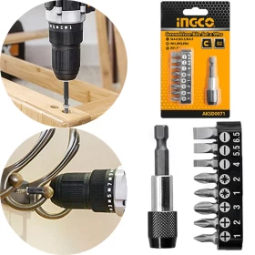 Screwdriver Bits Sets 9Pcs - From Ingco