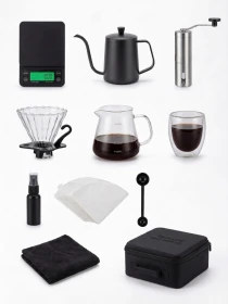 مجموعة  اعداد القهوه المختصه ، طقم صنع القهوه مكون من 12 قطع v60