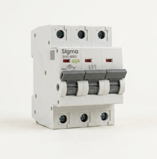 Sigma SND6000 3-Pole Miniature Circuit Breaker (MCB) 40A