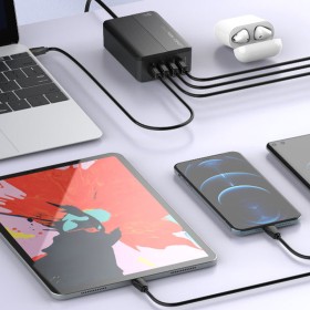 Ldnio Super Fast Charging Desktop Mobile Charger - A4808q