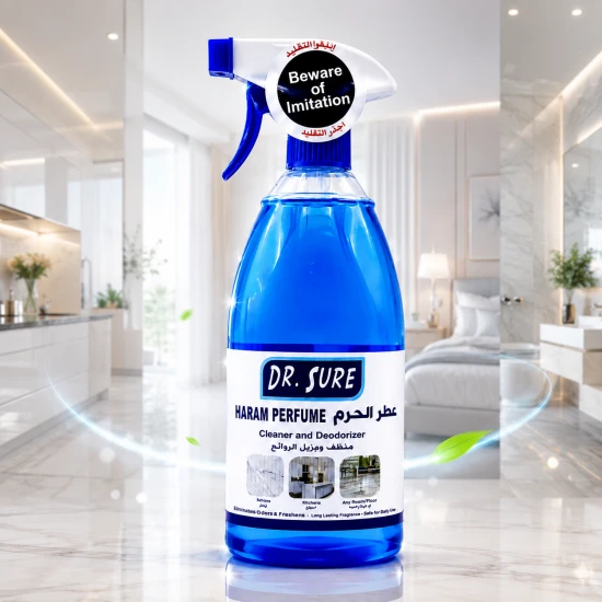 Dr. Sure Surface Cleaner & Deodorizer Spray – Haram Fragrance