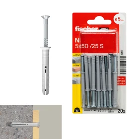 20 قطعة من سدادات Fisxher N 5 X 50 ZK OSTEU ROPA + براغي غاطسة