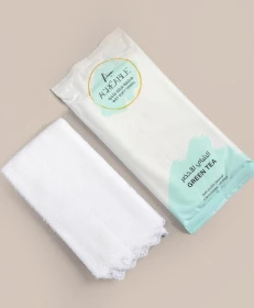 Luxury wet towel - green tea