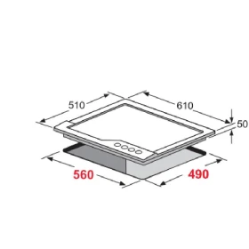 Gas Hob 60 cm - built in