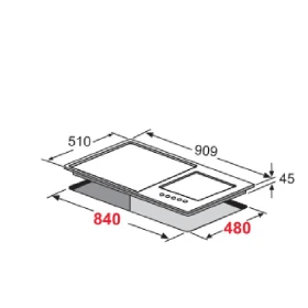 Gas Hob 90 cm - Built in