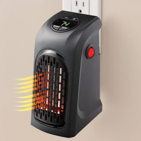Practical small electric heater that plugs into a wall plug - 400 watts