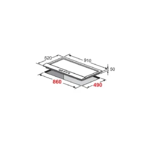 Gas Hob 90 cm - Built in