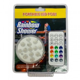 Portable LED Rainbow Shower Pod - waterproof