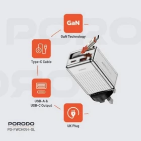 Borodo Retractable Charger PD-FWCH054-BK